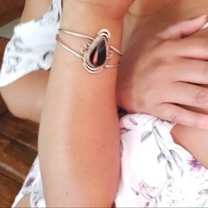 Vintage Handmade bracelet with precious stone